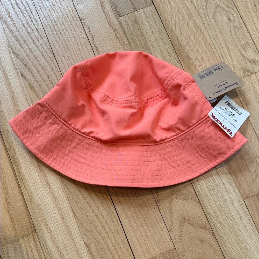 Tommy Bahama Bright Coral Bucket Sun Hat Boys/Youth New